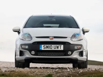 2010 Abarth Punto Evo White Water Bottle With Carabiner