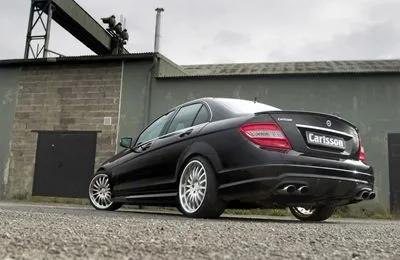 2009 Carlsson CK63S based on Mercedes-Benz C 63 AMG White Water Bottle With Carabiner