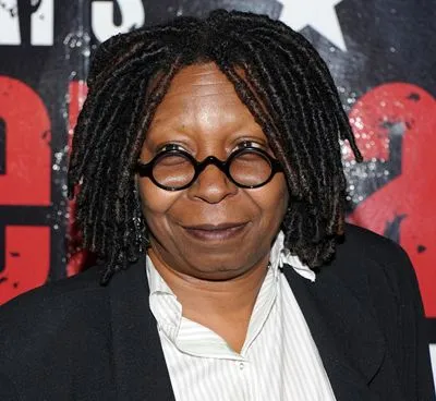 Whoopi Goldberg White Water Bottle With Carabiner