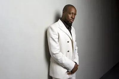 Wyclef Jean White Water Bottle With Carabiner