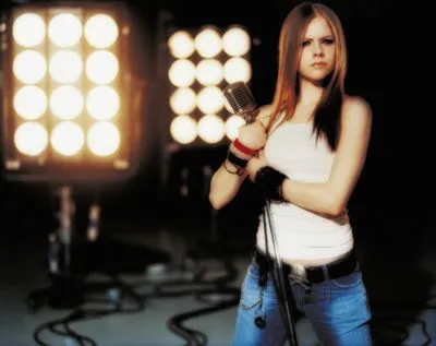 Avril Lavigne White Water Bottle With Carabiner