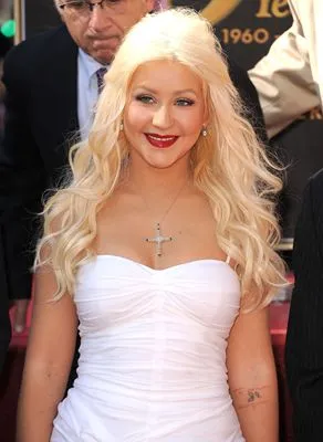 Christina Aguilera Women's Deep V-Neck TShirt