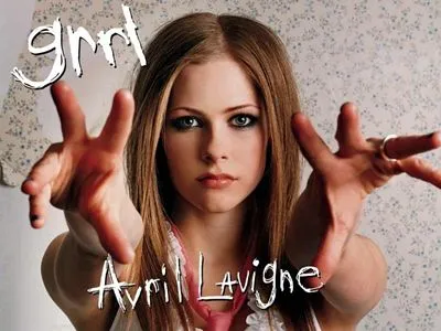 Avril Lavigne White Water Bottle With Carabiner