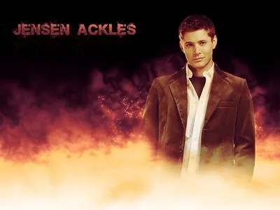 Jensen Ackles Round Flask