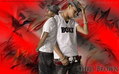 Chris Brown Round Flask