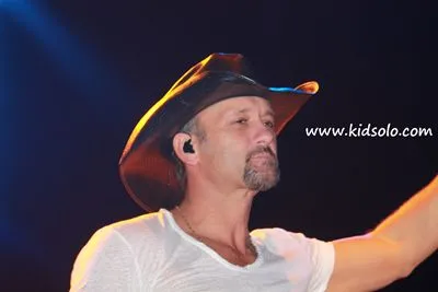 Tim McGraw White Water Bottle With Carabiner
