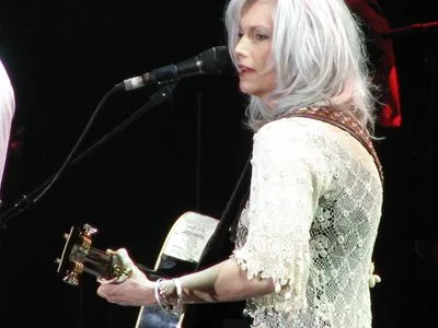 Emmylou Harris White Water Bottle With Carabiner