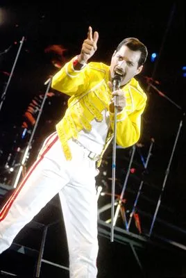 Freddie Mercury White Water Bottle With Carabiner