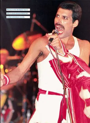Freddie Mercury White Water Bottle With Carabiner