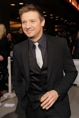 Jeremy Renner White Water Bottle With Carabiner