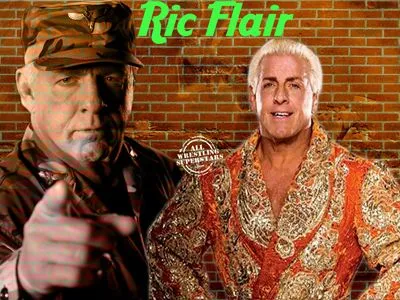 Ric Flair White Water Bottle With Carabiner