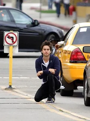 Jared Leto White Water Bottle With Carabiner