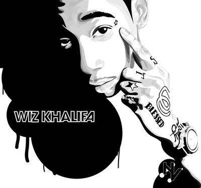 Wiz Khalifa Metal Wall Art