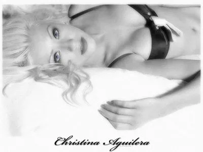 Christina Aguilera White Water Bottle With Carabiner