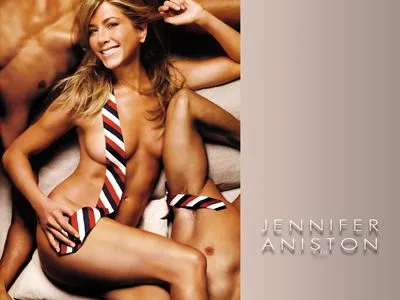 Jennifer Aniston Women's Deep V-Neck TShirt
