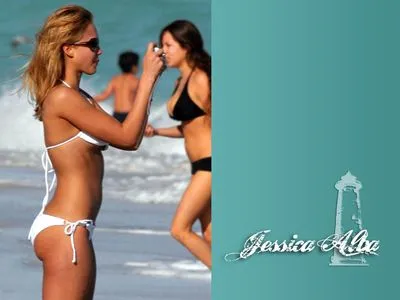 Jessica Alba White Water Bottle With Carabiner