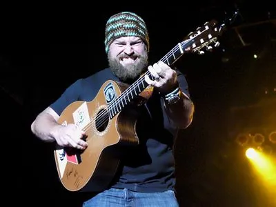 Zac Brown Band White Water Bottle With Carabiner