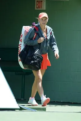 Caroline Wozniacki White Water Bottle With Carabiner