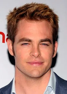 Chris Pine White Water Bottle With Carabiner