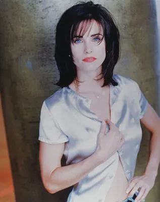 Courteney Cox White Water Bottle With Carabiner