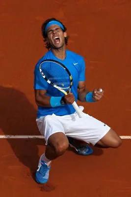 Rafael Nadal White Water Bottle With Carabiner