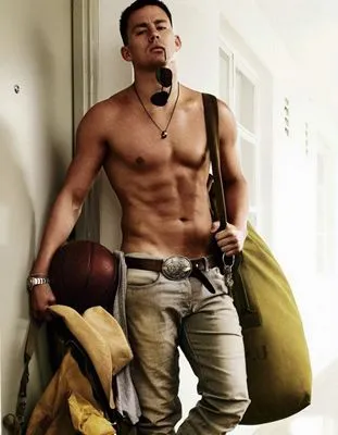 Channing Tatum White Water Bottle With Carabiner