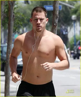 Channing Tatum White Water Bottle With Carabiner