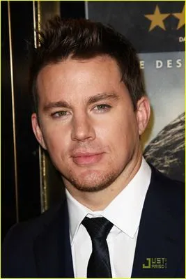 Channing Tatum White Water Bottle With Carabiner