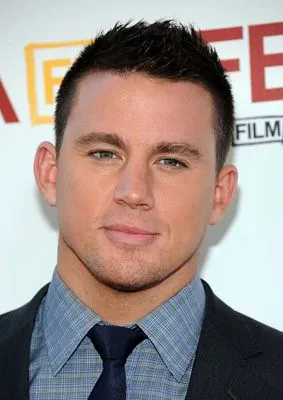 Channing Tatum White Water Bottle With Carabiner