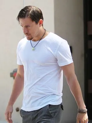 Channing Tatum White Water Bottle With Carabiner