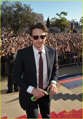 James Franco White Water Bottle With Carabiner