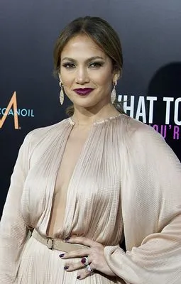 Jennifer Lopez Women's Deep V-Neck TShirt