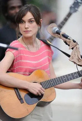 Keira Knightley White Water Bottle With Carabiner