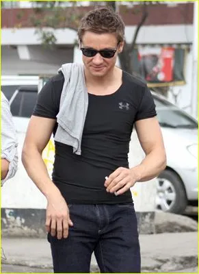 Jeremy Renner White Water Bottle With Carabiner