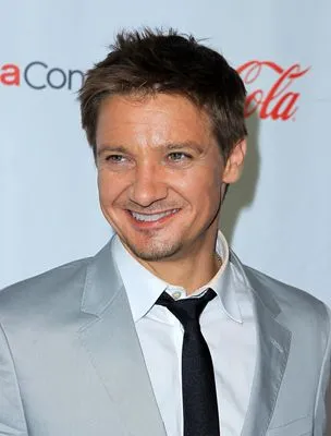 Jeremy Renner White Water Bottle With Carabiner