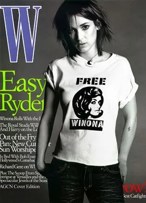 Winona Ryder Men's V-Neck T-Shirt