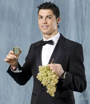 Cristiano Ronaldo White Water Bottle With Carabiner
