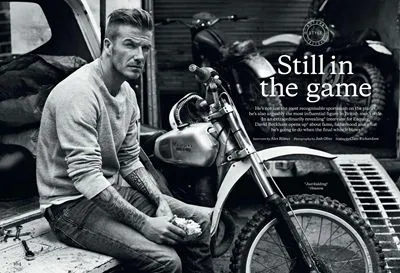 David Beckham White Water Bottle With Carabiner