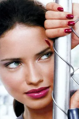 Adriana Lima White Water Bottle With Carabiner