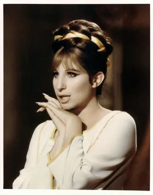 Barbra Streisand White Water Bottle With Carabiner