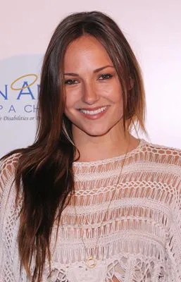 Briana Evigan White Water Bottle With Carabiner