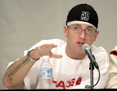 Eminem Women's Junior Cut Crewneck T-Shirt
