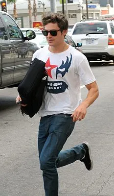 Zac Efron White Water Bottle With Carabiner