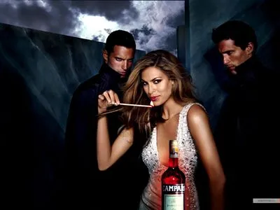 Eva Mendes White Water Bottle With Carabiner