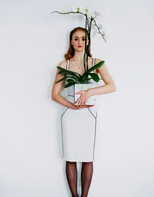 Sophie Turner White Water Bottle With Carabiner