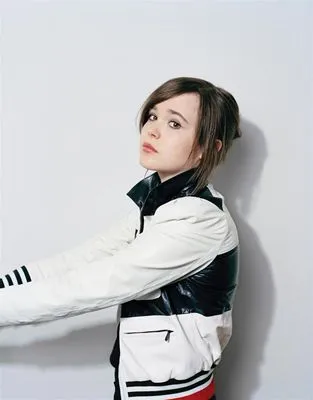 Ellen Page White Water Bottle With Carabiner