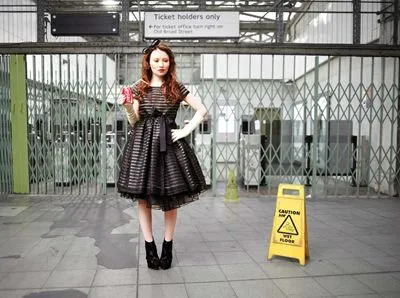 Emily Browning White Water Bottle With Carabiner