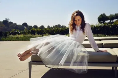 Emilia Clarke White Water Bottle With Carabiner