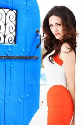 Emmy Rossum White Water Bottle With Carabiner