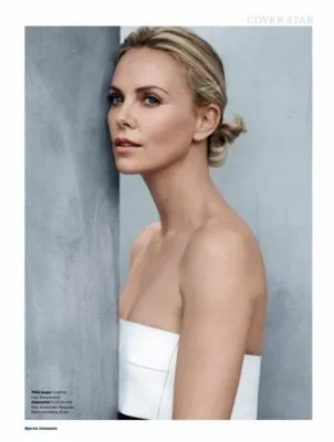 Charlize Theron White Water Bottle With Carabiner